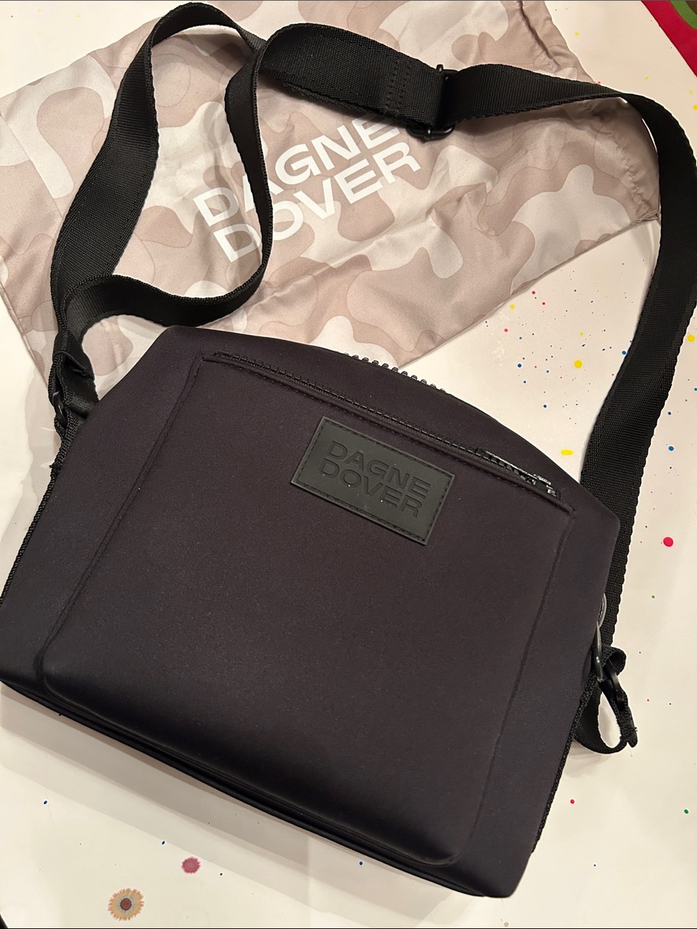 MICAH Dagne Dover Black Belt Bag with Adjustable Strap
